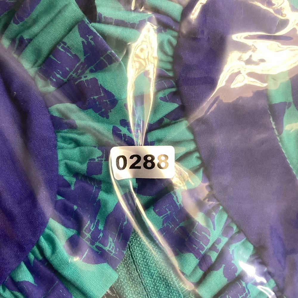 Hawaiian Heritage Women’s Sheath Dress 3/4 Raglan Sleeves Green Purple Sz6 - Picture 16 of 16